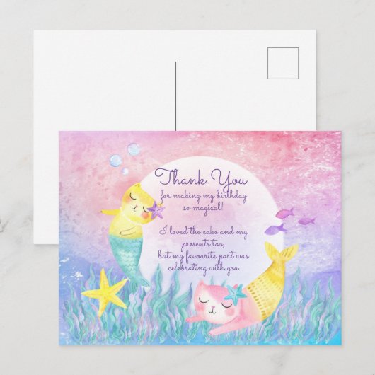 Magische Mercat Briefkaart Dank u kaarten (Voorkant / Achterkant)