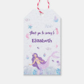 Magische Mermaid Kinderverjaardag Cadeaulabel (Voorkant)
