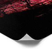 Magische Mermaid Moon Poster afdrukken (Hoek)