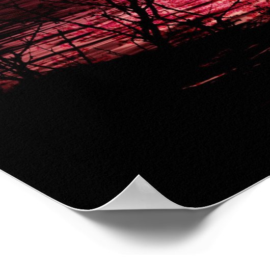 Magische Mermaid Moon Poster afdrukken (Hoek)