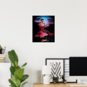 Magische Mermaid Moon Poster afdrukken (Thuiskantoor)