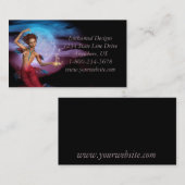 Magische Mermaid Moon Visitekaartjes (Voorkant / Achterkant)