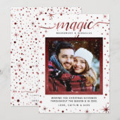 Magische, Merriment & Miracles Snowflakes | Bourgo Feestdagenkaart (Voorkant / Achterkant)