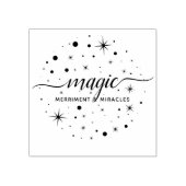 Magische Merriment & wonderen | Sterren vallende s Rubberstempel (Afrduk)
