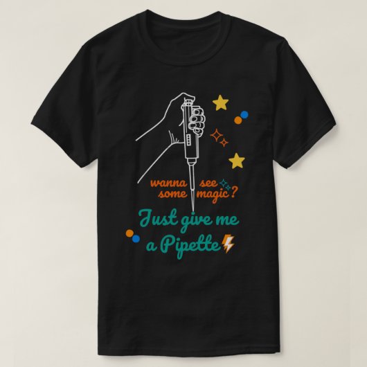 Magische micropipet 2 t-shirt (Design voorkant)