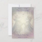 Magische middeleeuwse muis paar sprookjesachtige b bedankkaart (Achterkant)