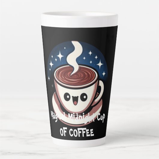 Magische Middernachtbeker Koffie Latte Mok (Voorkant)