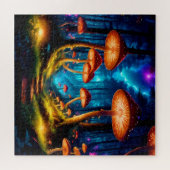 Magische Midnight Mushroom Forest Legpuzzel (Horizontaal)
