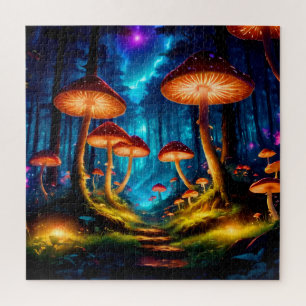 Magische Midnight Mushroom Forest Legpuzzel