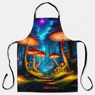 Magische Midnight Mushroom Forest Schort