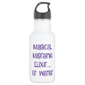 Magische Migraine Elixir.... water Waterfles (Voorkant)