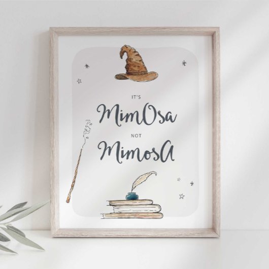 Magische Mimosa Drankjes Bord Poster
