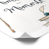 Magische Mimosa Drinken teken Poster (Hoek)