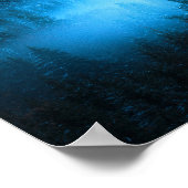 Magische mist in sneeuwsparrenbos poster (Hoek)