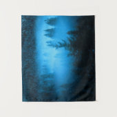 Magische mist in sneeuwsparrenbos wandkleed (Voorkant)