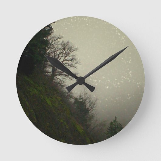 Magische Mistbosheuvel Ronde Klok (Voorkant)