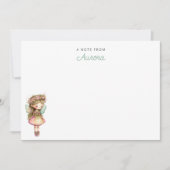 Magische Moderne Fee Gepersonaliseerd  Notitiekaartje (Voorkant)