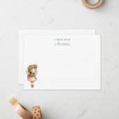 Magische Moderne Fee Gepersonaliseerd  Notitiekaartje (Voorkant / Achterkant in situ)