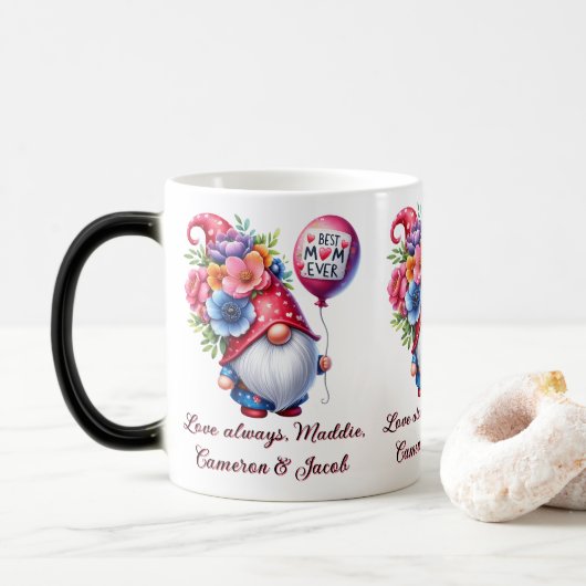 Magische Moederdag: Kleurveranderende Gnome Magische Mok (Met donut)