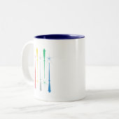 Magische Mok 11oz. Blauw (Voorkant links)