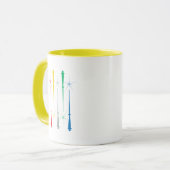 Magische Mok 11oz. Geel (Voorkant links)