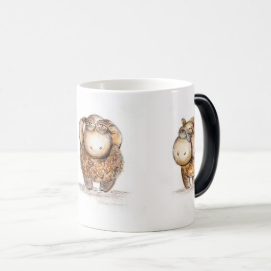 Magische mok. Boom kleine schapen. Magische Mok (Voorkant rechts)