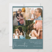 Magische Momenten Foto Collage Familie Kerstmis Feestdagenkaart (Voorkant)