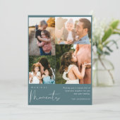 Magische Momenten Foto Collage Familie Kerstmis Feestdagenkaart (Staand voorkant)