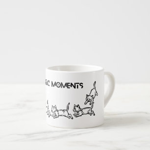 Magische Momenten Kat Zoomies Speelse Kittensche Espresso Kop