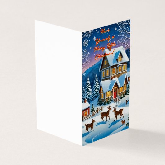 Magische momenten kerstkaart kaart (Buitenkant)