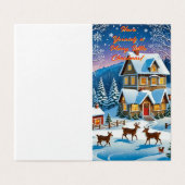 Magische momenten kerstkaart kaart (Buitenkant ongevouwen)