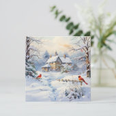 Magische Momenten met Kerstmis Feestdagenkaart (Staand voorkant)