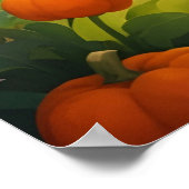 Magische Momenten van Halloween Tuin AI Generatief Poster (Hoek)