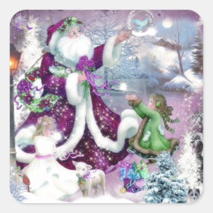 Magische momenten vierkante sticker