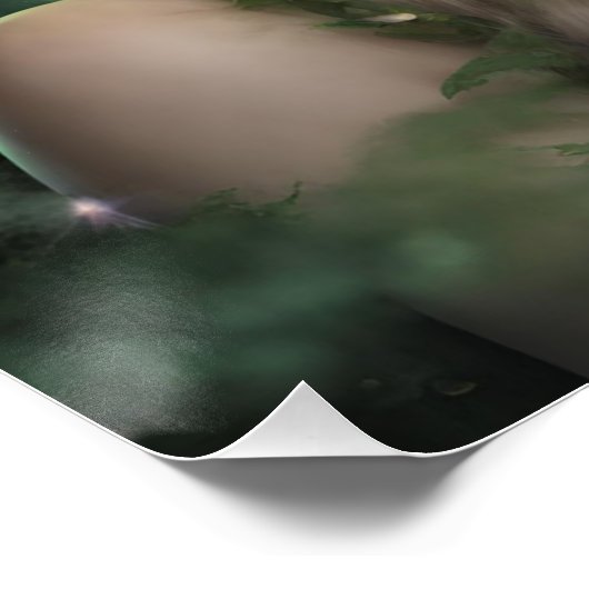 Magische mooie Natuur bos fee Perfect Poster (Hoek)