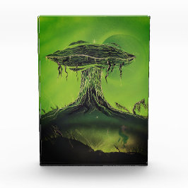 Magische Morel Paddenstoel Maan Fotoblokken