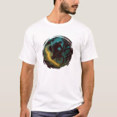 Magische Mountain Biking Adventure Trail Scene T-shirt (Voorkant)