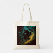 Magische Mountain Biking Adventure Trail Scene Tote Bag (Achterkant)