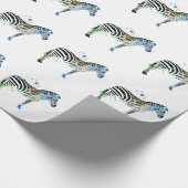 Magische Multi-Colour Zebra Spray Paint-stijl Cadeaupapier (Hoek)