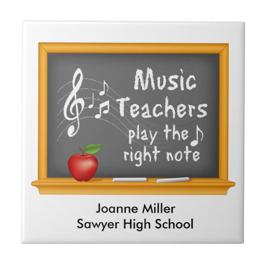 Magische muziek leraren tegeltje (Voorkant)