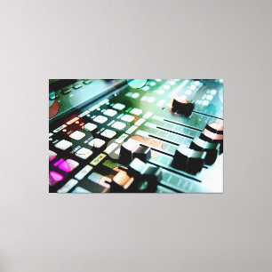 Magische Muziek Mixer Canvas Afdruk