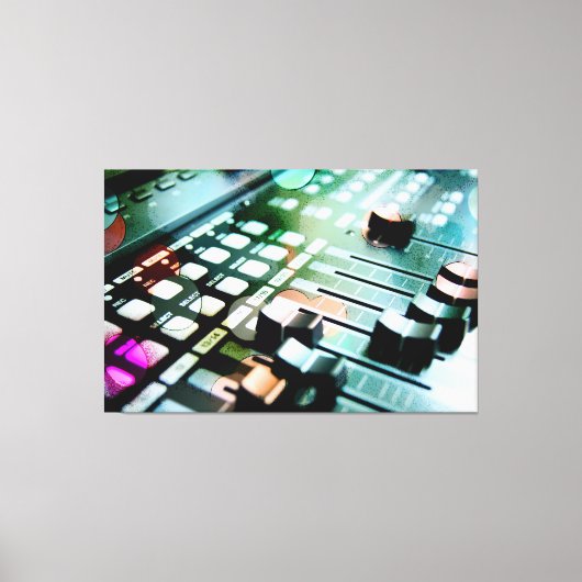 Magische Muziek Mixer Canvas Afdruk (Voorkant)