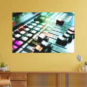 Magische Muziek Mixer Canvas Afdruk (Insitu (Woonkamer))