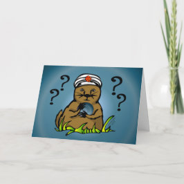 Magische Mystical Groundhog Kaart