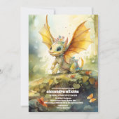 Magische Mystieke Dragon Baby shower Kaart (Voorkant)