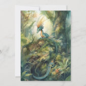 Magische Mystieke Dragon Baby shower Kaart (Achterkant)