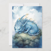 Magische Mystieke Dragon Baby shower Kaart (Achterkant)