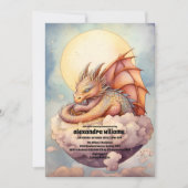 Magische Mystieke Dragon Baby shower Kaart (Voorkant)
