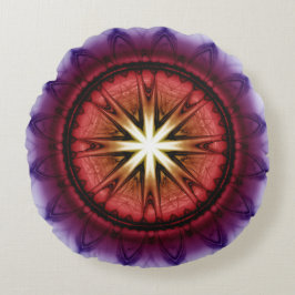Magische mystische fractale ornament rond kussen