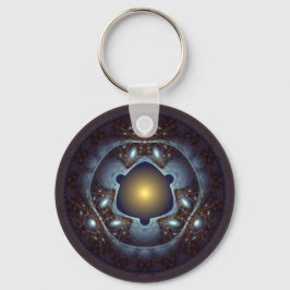 Magische mystische fractale ornament sleutelhanger